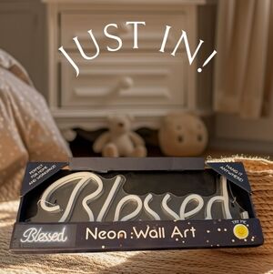 Neon Wall Art Decor " Blessed"